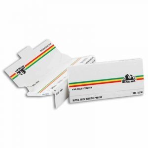 URS Slim UT White with Rasta Stripes