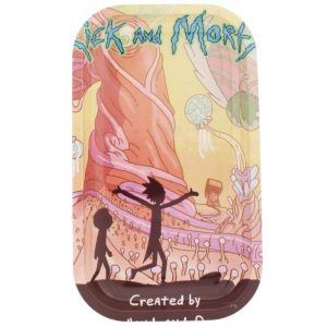 Rick & Morty Metal Rolling Tray Yellow