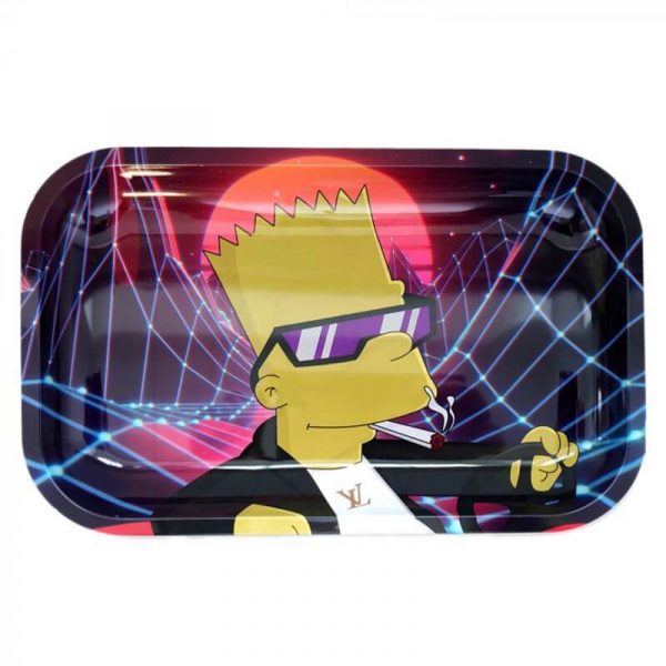 420 Rasta Metal Rolling Tray Small