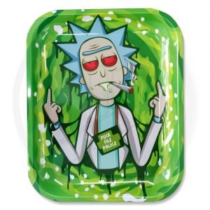 Rick The Police XL Metal Rolling Tray Rick The Police XL Metal Rolling Tray