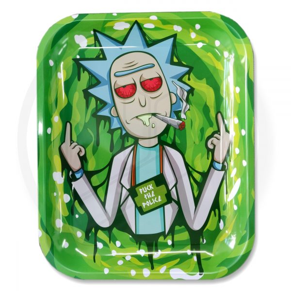 Rick The Police XL Metal Rolling Tray
