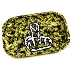 420 Rasta Metal Rolling Tray Small 420 Rasta Metal Rolling Tray Small