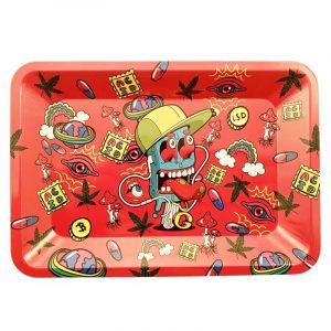 Acid Friend Metal Rolling Tray Small Acid Friend Metal Rolling Tray Small