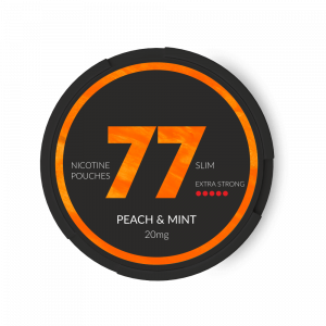 77 Nicotine Pouches Peach Mint 20 mg