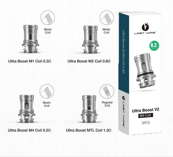 Ultra Boost V2 Coils by Lost Vape - Pack of 5