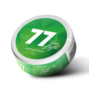 77 Nicotine Pouches 8 mg Apple Mint