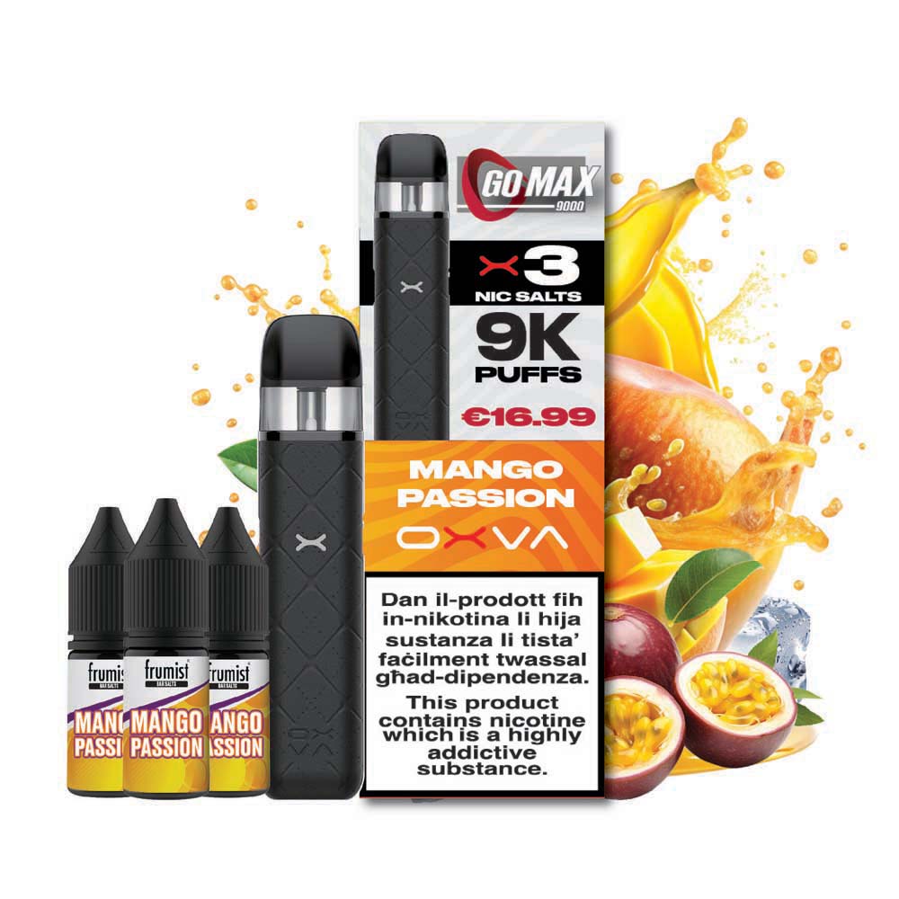 Frumist GoMax 9k Puffs - Mango Passion Frumist GoMax 9k Puffs - Mango Passion