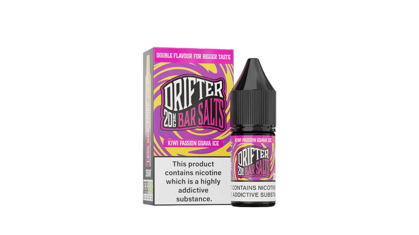 Drifter Kiwi Passion Guava Ice 10 mL Salts Drifter Kiwi Passion Guava Ice 10 mL Salts