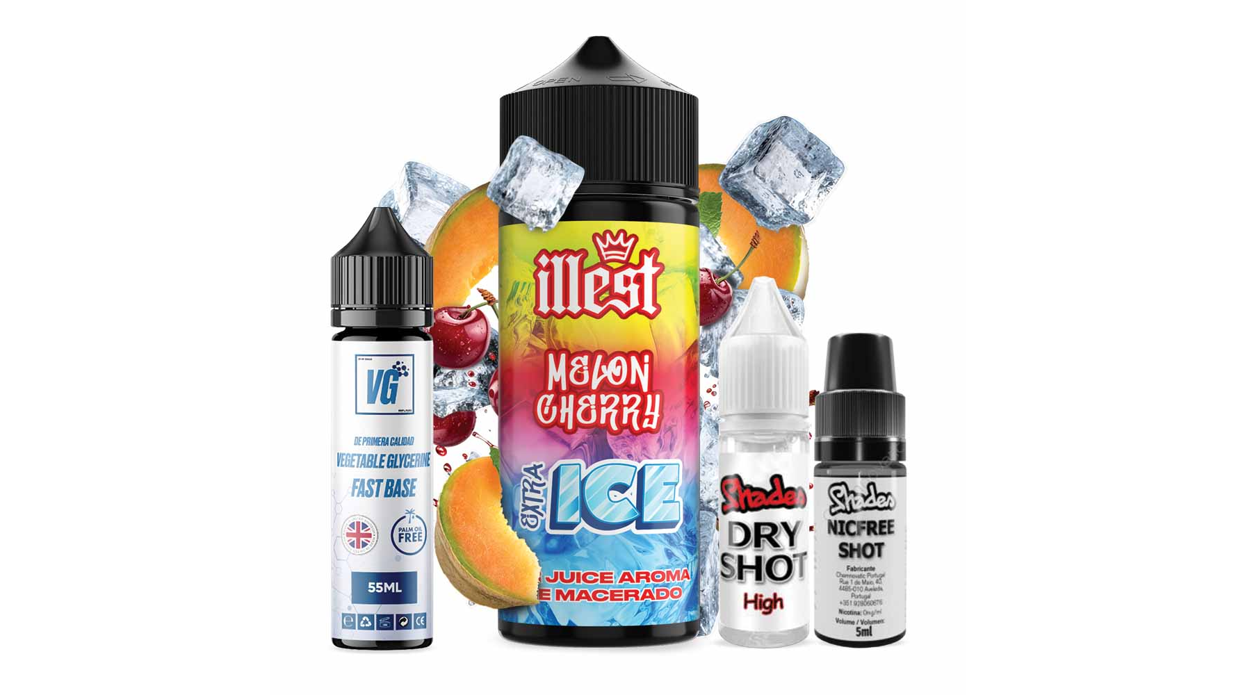 Illest XTRA Ice Salts 120 ml Melon Cherry Ice Illest XTRA Ice Salts 120 ml Melon Cherry Ice