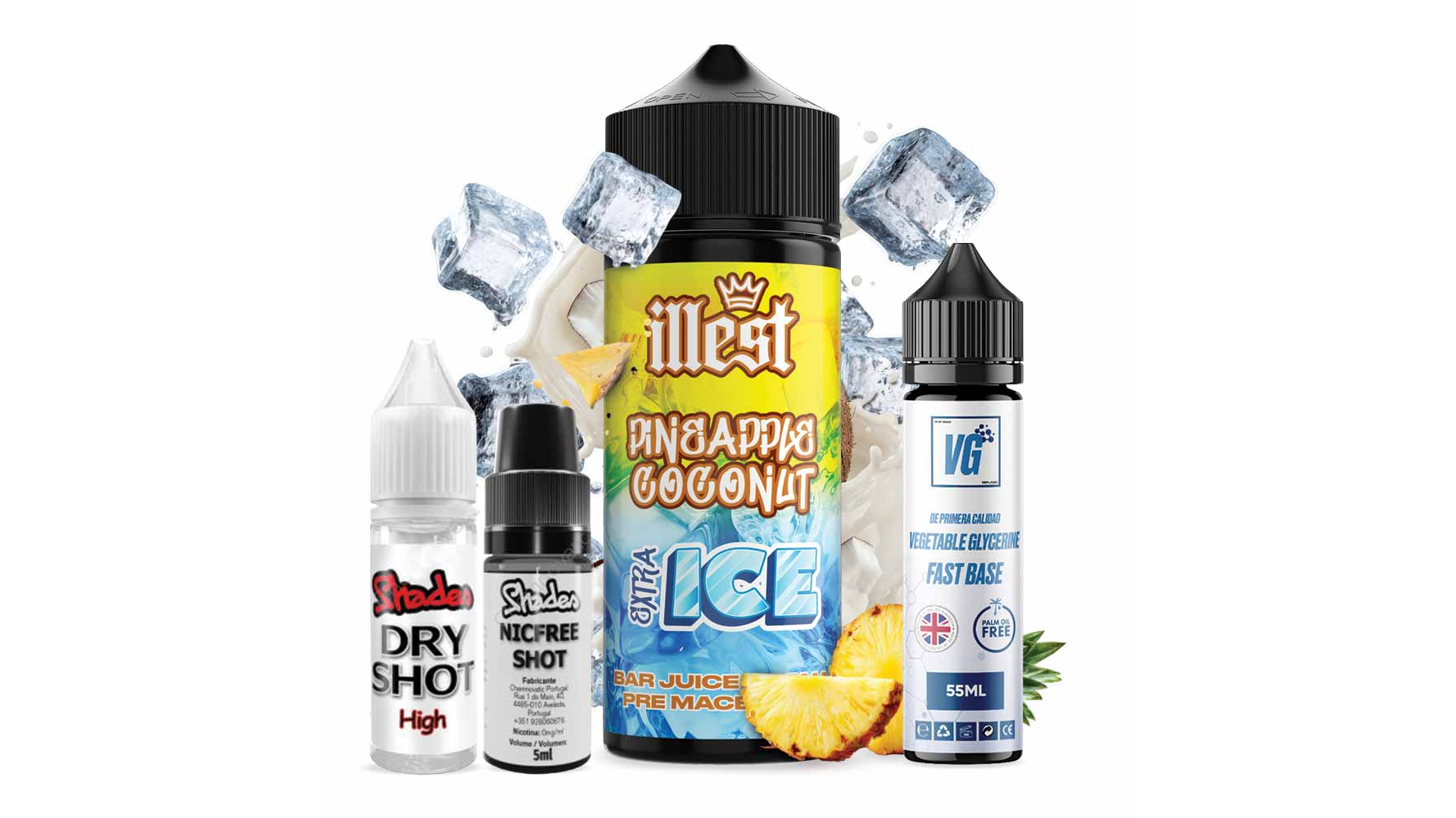 Illest XTRA Ice Salts 120 ml Pineapple Coconut Ice Illest XTRA Ice Salts 120 ml Pineapple Coconut Ice