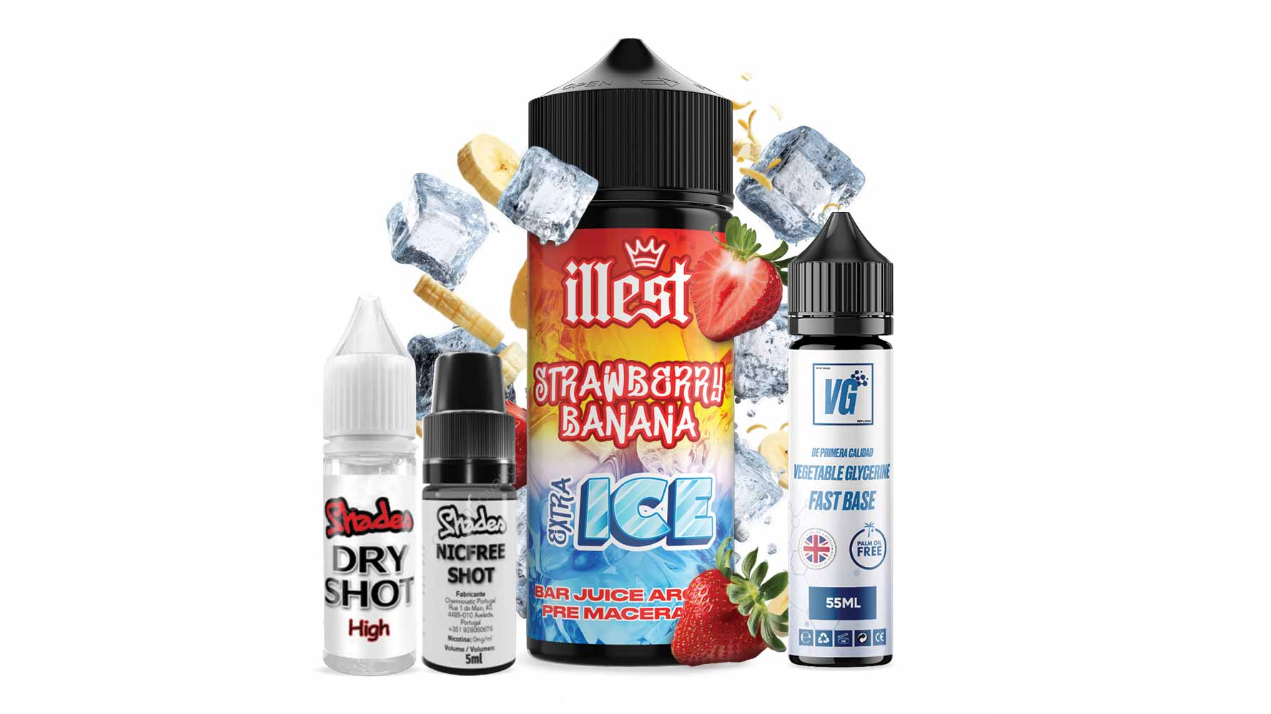 Illest XTRA Ice Salts 120 ml Strawberry Banana Ice Illest XTRA Ice Salts 120 ml Strawberry Banana Ice