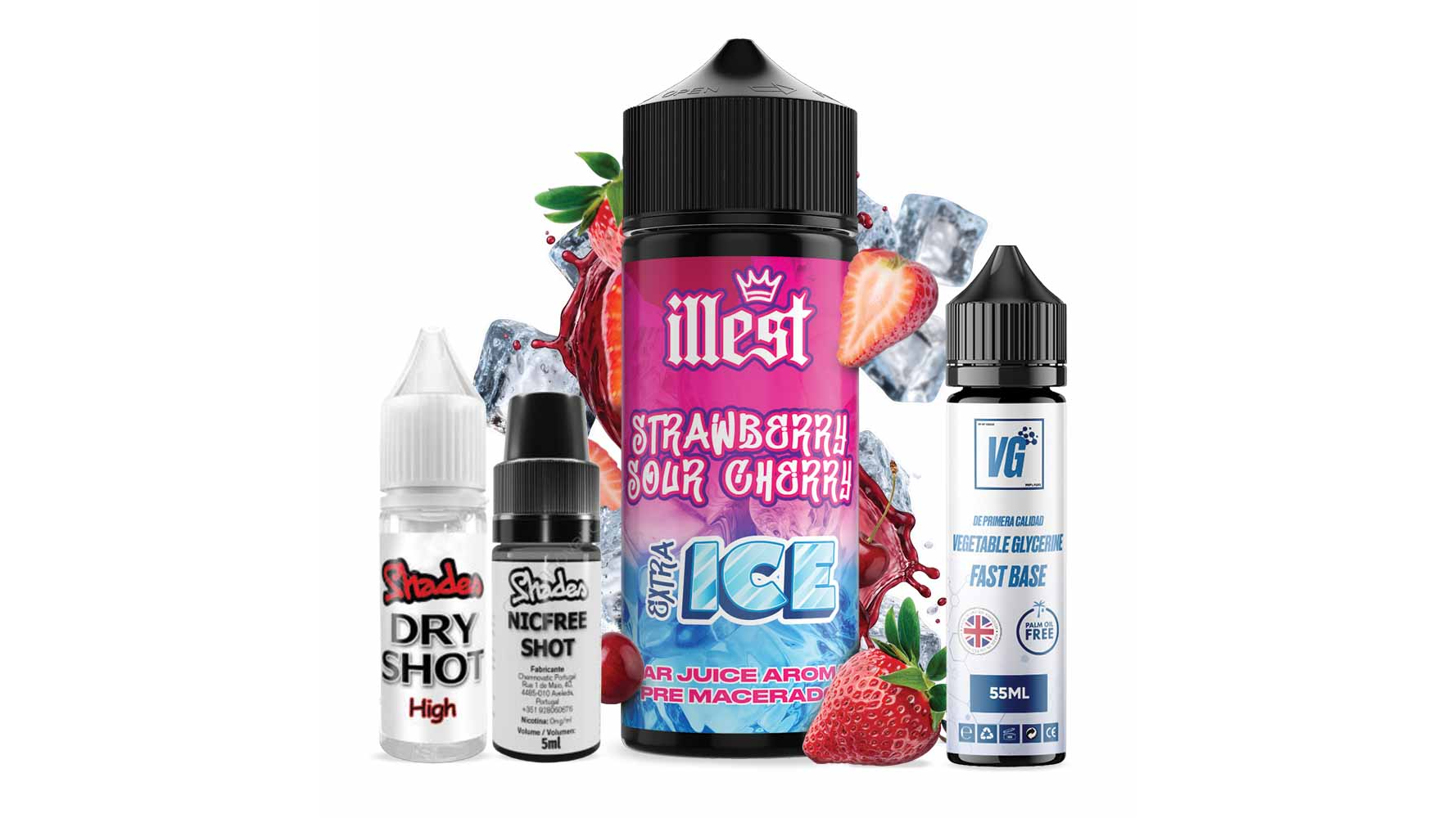 Illest XTRA Ice Salts 120 ml Strawberry Sour Cherry Ice Illest XTRA Ice Salts 120 ml Strawberry Sour Cherry Ice