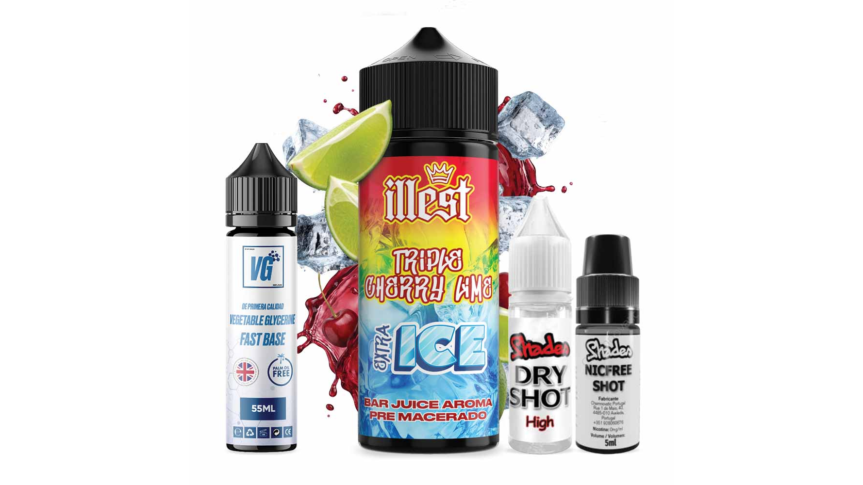 Illest XTRA Ice Salts 120 ml Triple Cherry Lime Ice Illest XTRA Ice Salts 120 ml Triple Cherry Lime Ice