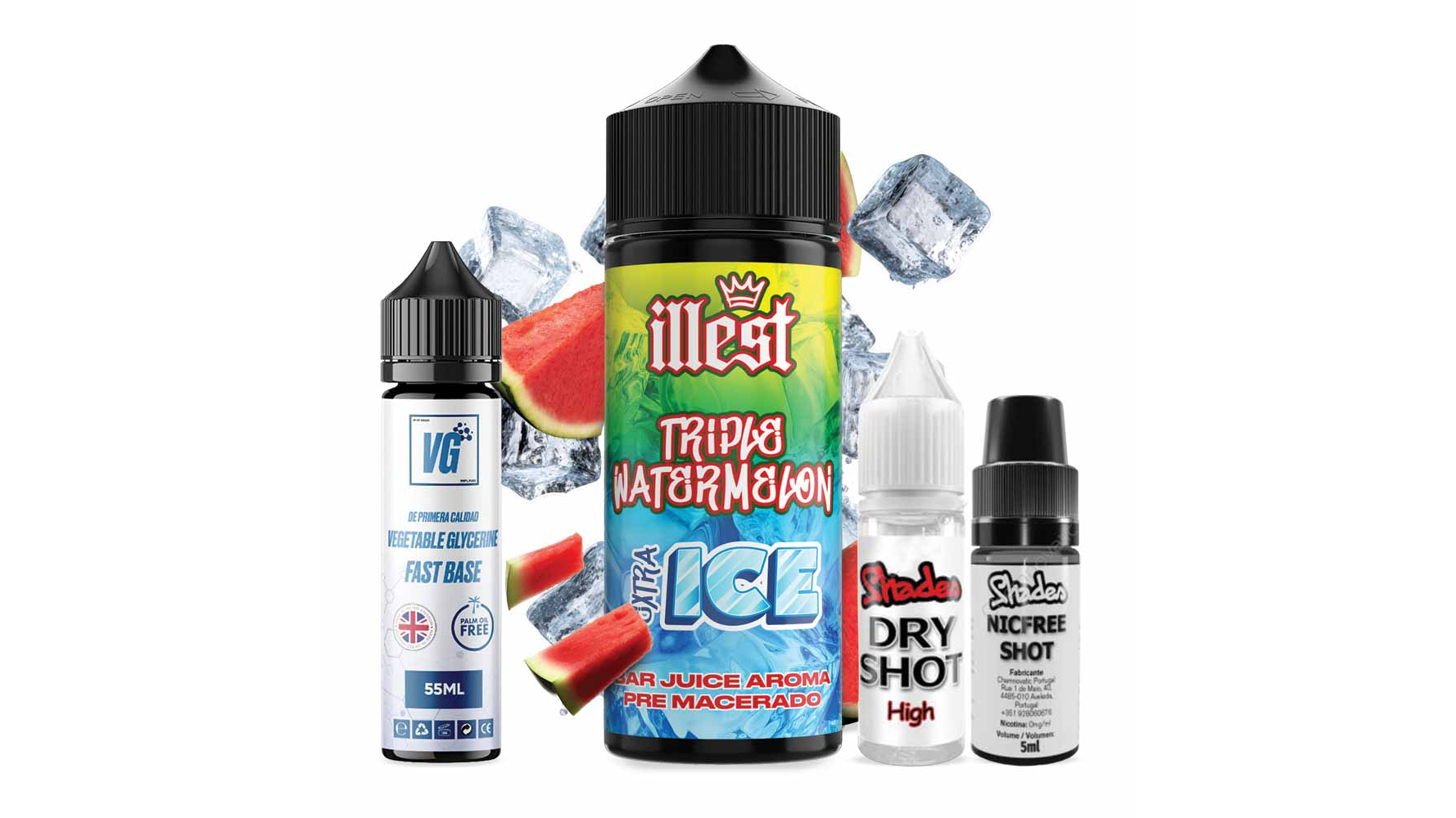 Illest XTRA Ice Salts 120 ml Watermelon Ice Illest XTRA Ice Salts 120 ml Watermelon Ice