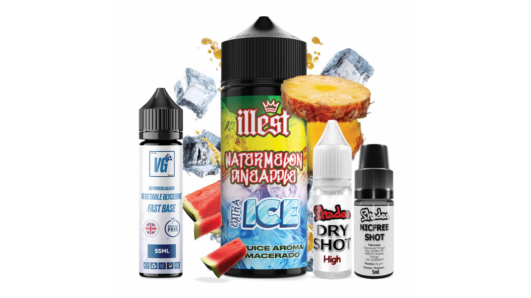 Illest XTRA Ice Salts 120 ml Watermelon Pineapple Ice Illest XTRA Ice Salts 120 ml Watermelon Pineapple Ice