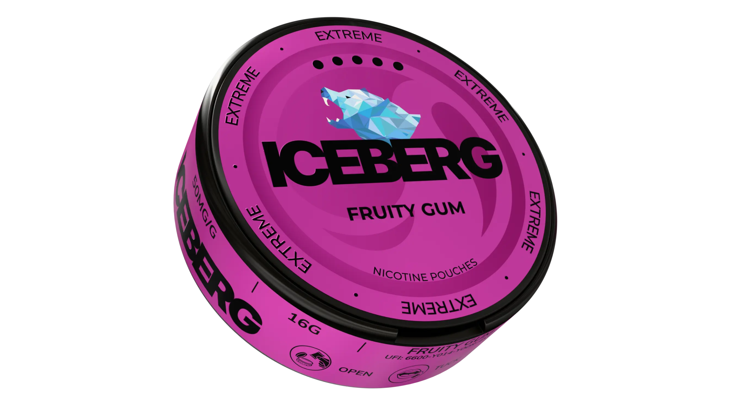 Iceberg Fruity Gum 50mg 16g Iceberg Fruity Gum 50mg 16g
