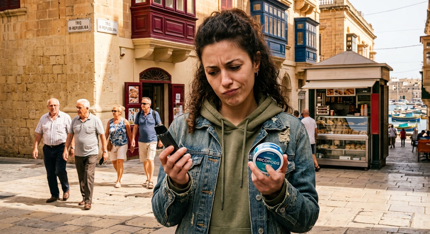 girl choosing Heat-Not-Burn vs Vaping vs Nicotine Pouches